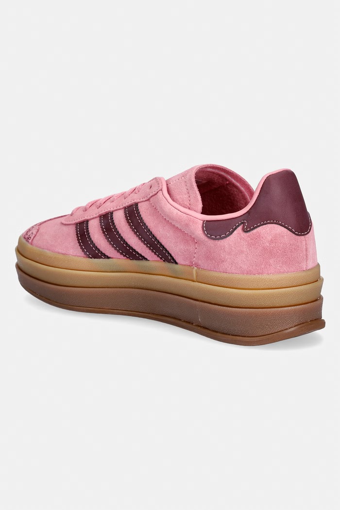 Obuwie adidas Originals sneakersy zamszowe Gazelle Bold IH6697 różowy