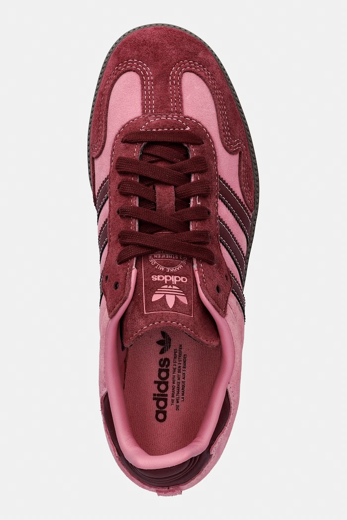 Semišové tenisky adidas Originals Samba Og ružová IH6704