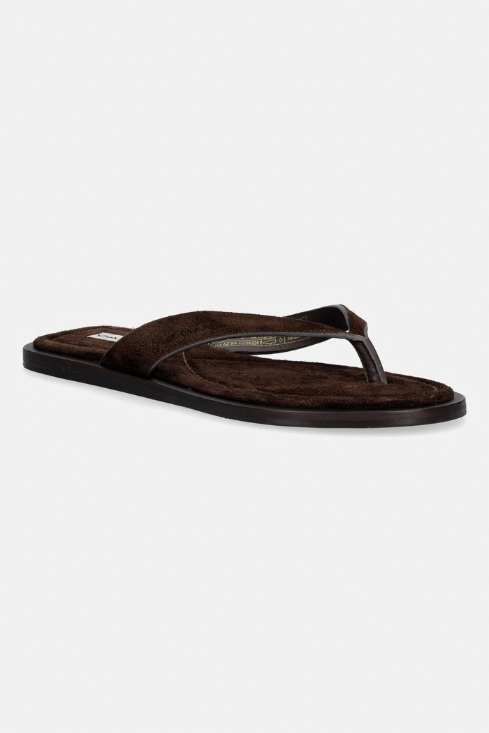 Gant джапанки дамски от велур Sunlaz кафяв 32563261.G46
