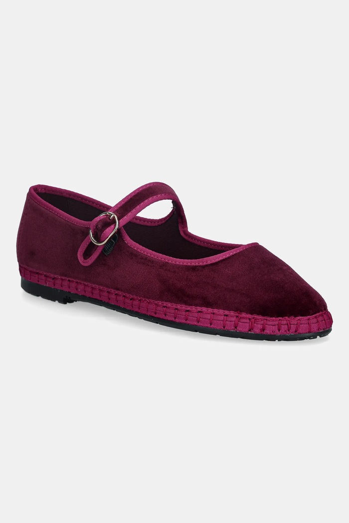 Baleríny Flabelus MARY JANE burgundské Ursula