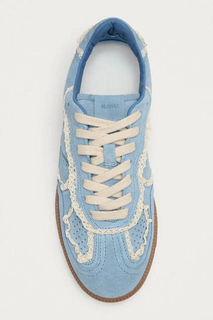 Scarpe Alohas sneakers in camoscio Tb.490 S100823.06 blu