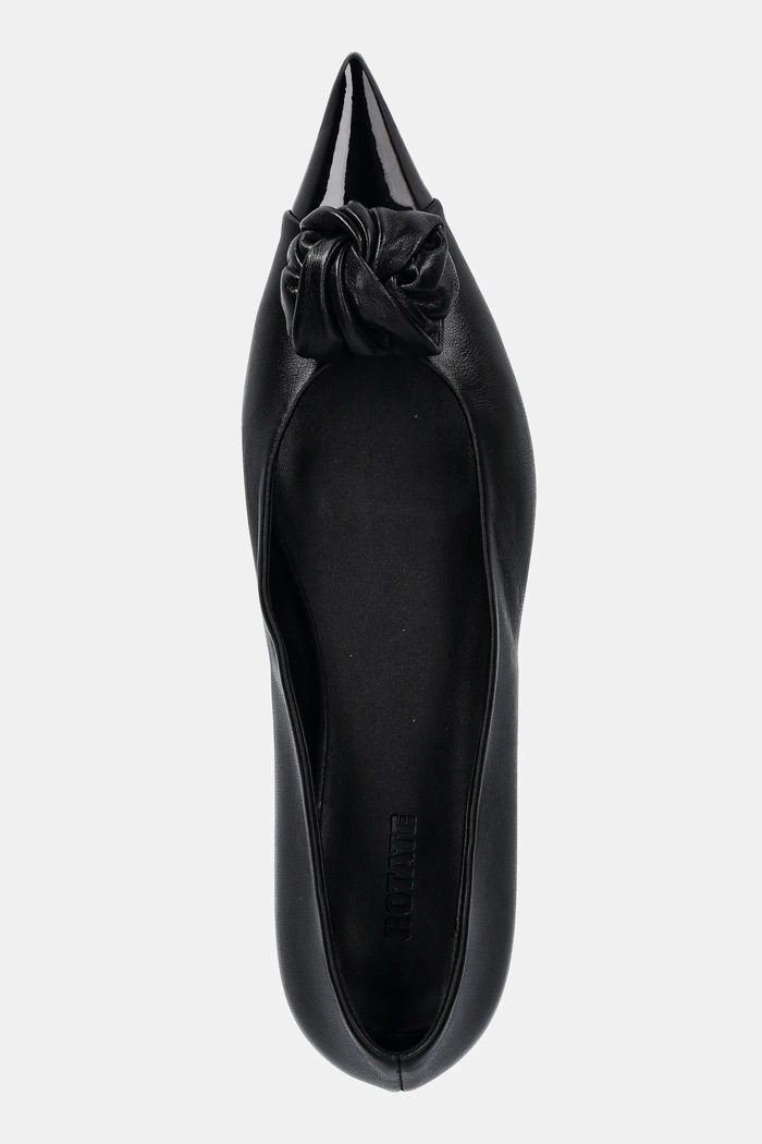 Rotate balerini de piele negru 115979100.100