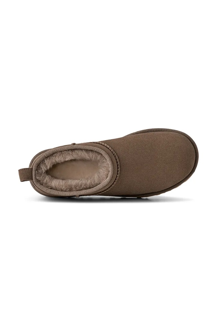 Snežke iz semiša UGG W Classic Ultra Mini 1116109.DDRG rjava