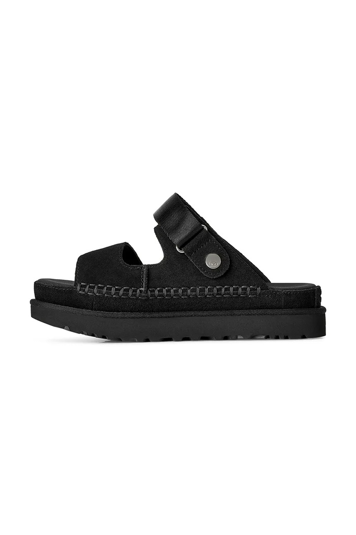 Πέδιλα σουέτ UGG W Goldenstar Glide μαύρο 1167399.BLK