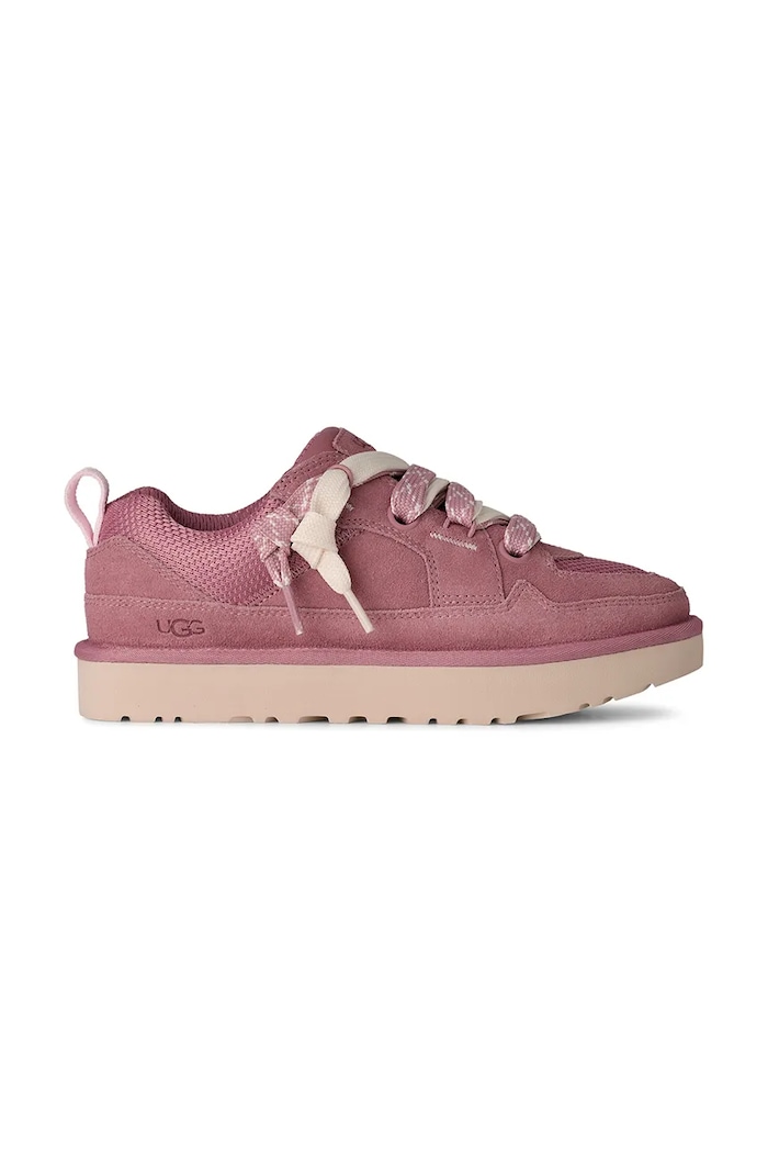 Tenisky UGG W Lo Lowmel semišová kůže růžová 1168890.HNPN