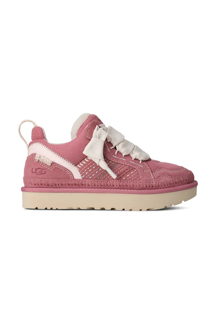 Tenisice od brušene kože UGG W Lowmel Meadow ostalo roza 1175114.HNPN
