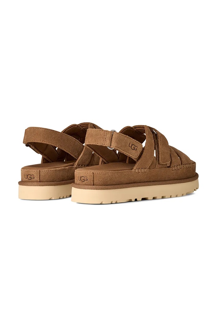 Παπούτσια Πέδιλα σουέτ UGG W Goldenstar Gleam 1175122.CHE καφέ