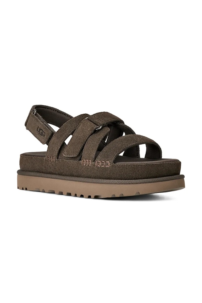 Semišové sandály UGG W Goldenstar Gleam 1175122.DNSS hnědá SS26