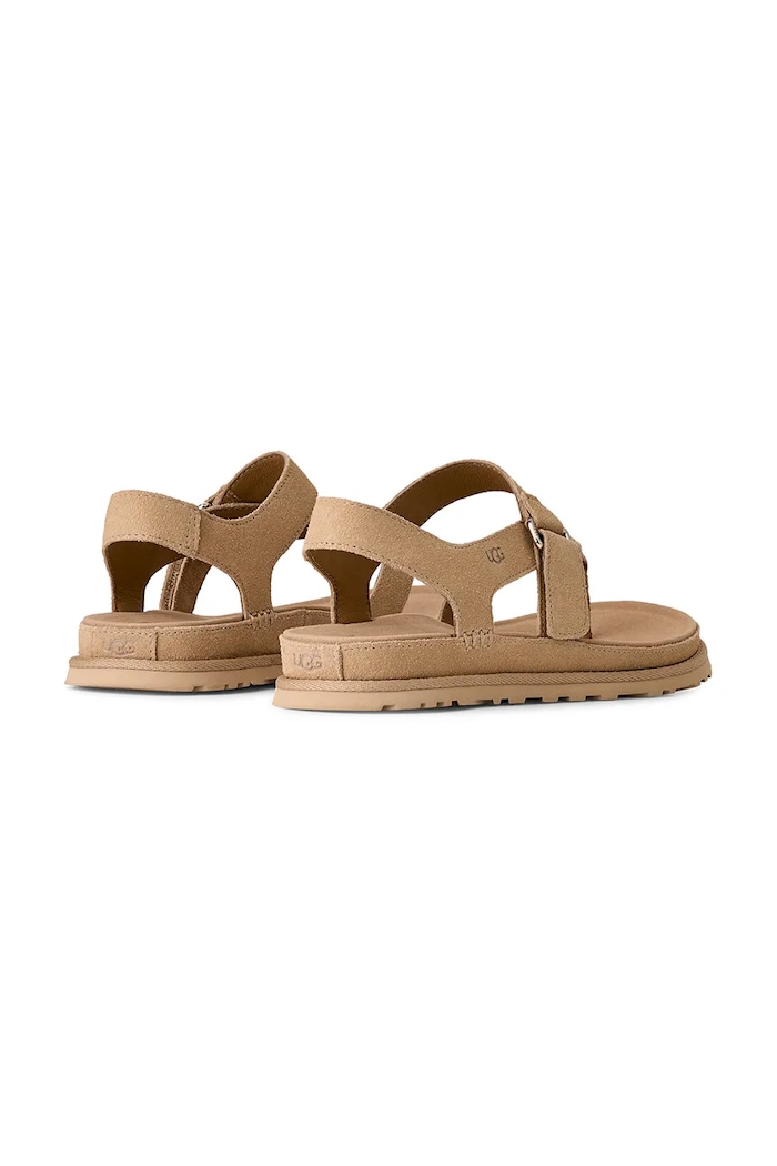 Boty Semišové sandály UGG W Goldengaze Toe Post 1175134.SAN béžová
