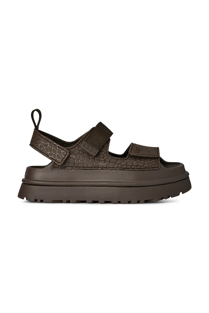 Sandale UGG W Goldenglow Embossed tekstil smeđa 1175311.DNSS