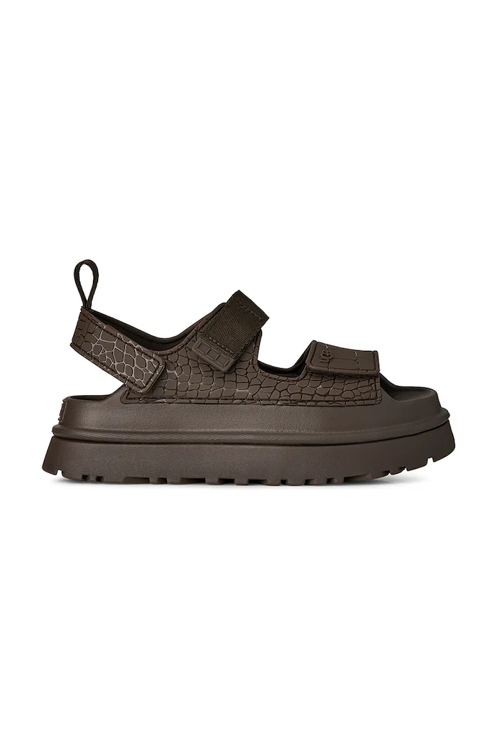 Sandale UGG W Goldenglow Embossed tekstil smeđa 1175311.DNSS
