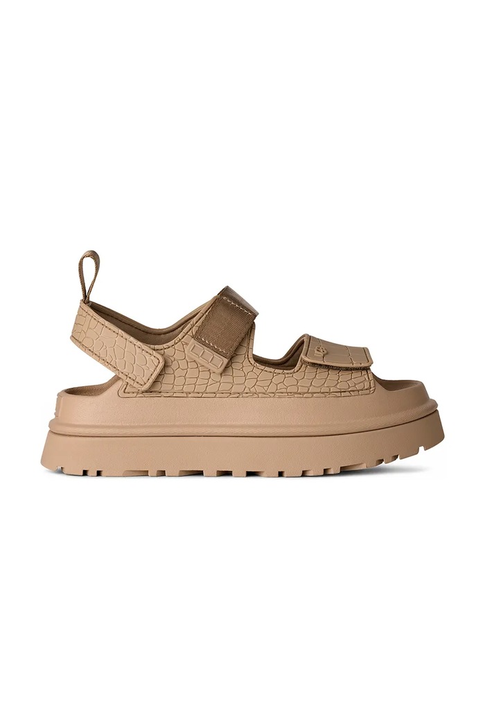 Sandale UGG W Goldenglow Embossed tekstil bež 1175311.MDSD
