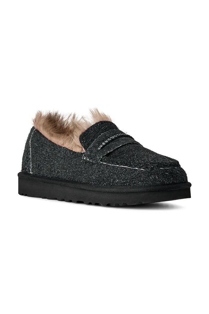UGG mokasyny zamszowe W Ellis Loafer 1179390.BLK czarny SS26