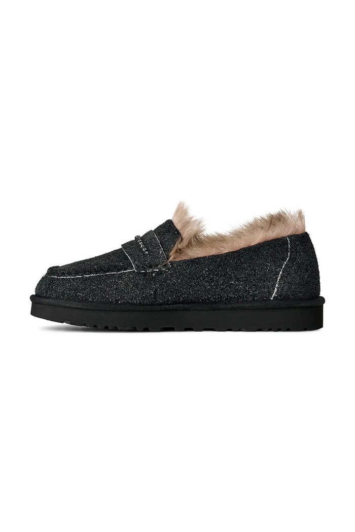UGG mokasyny zamszowe W Ellis Loafer czarny 1179390.BLK