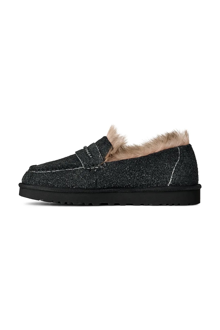 UGG mokasyny zamszowe W Ellis Loafer czarny 1179390.BLK