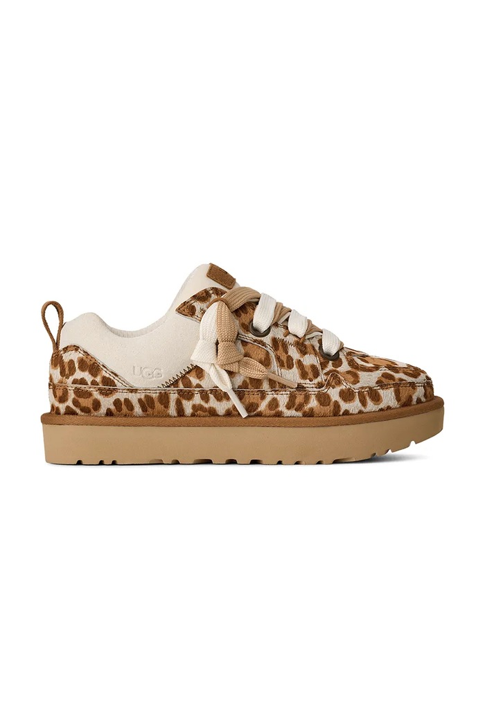 UGG sneakersy zamszowe W Lo Lowmel Plains pozostałe beżowy 1181071.FDJ