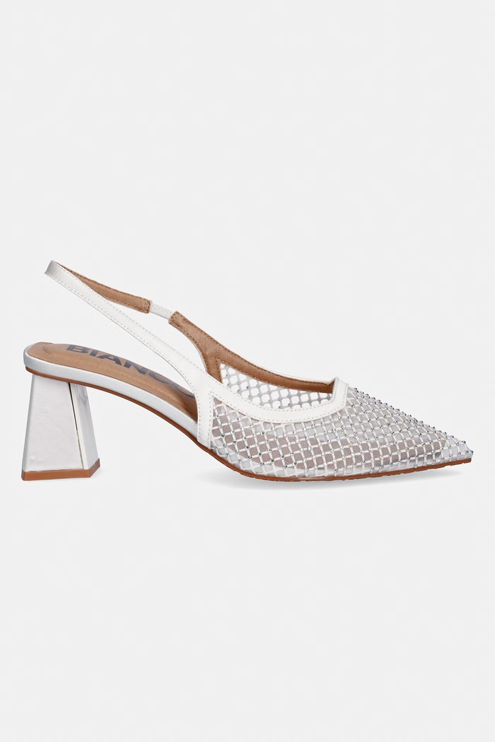 Bianco lodičky s otvorenou pätou BIAMARALYN 11241809 biela SS26