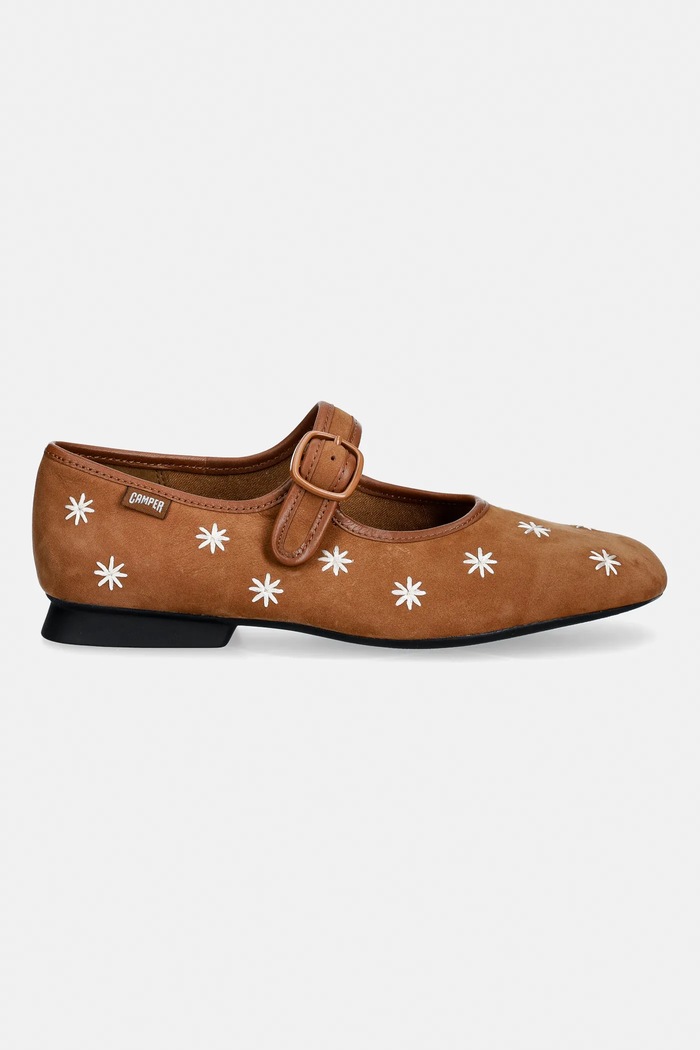 Μπαλαρίνες σουέτ Camper Casi Myra K201904.001 καφέ SS26
