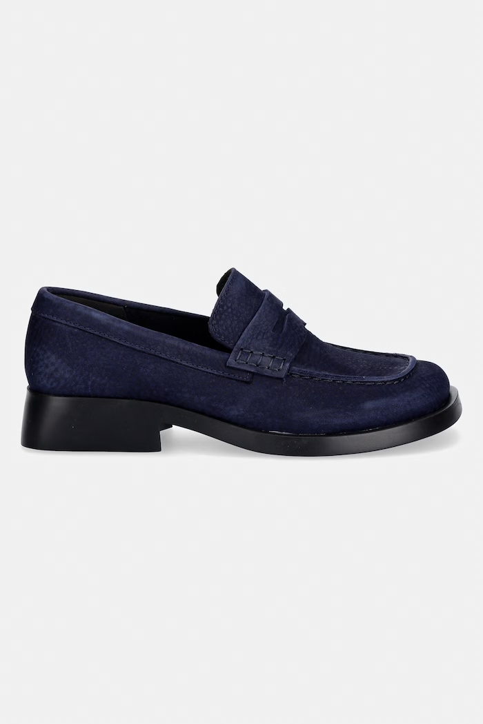 Nubukové mokasíny Camper Donna K201919.002 tmavomodrá SS26