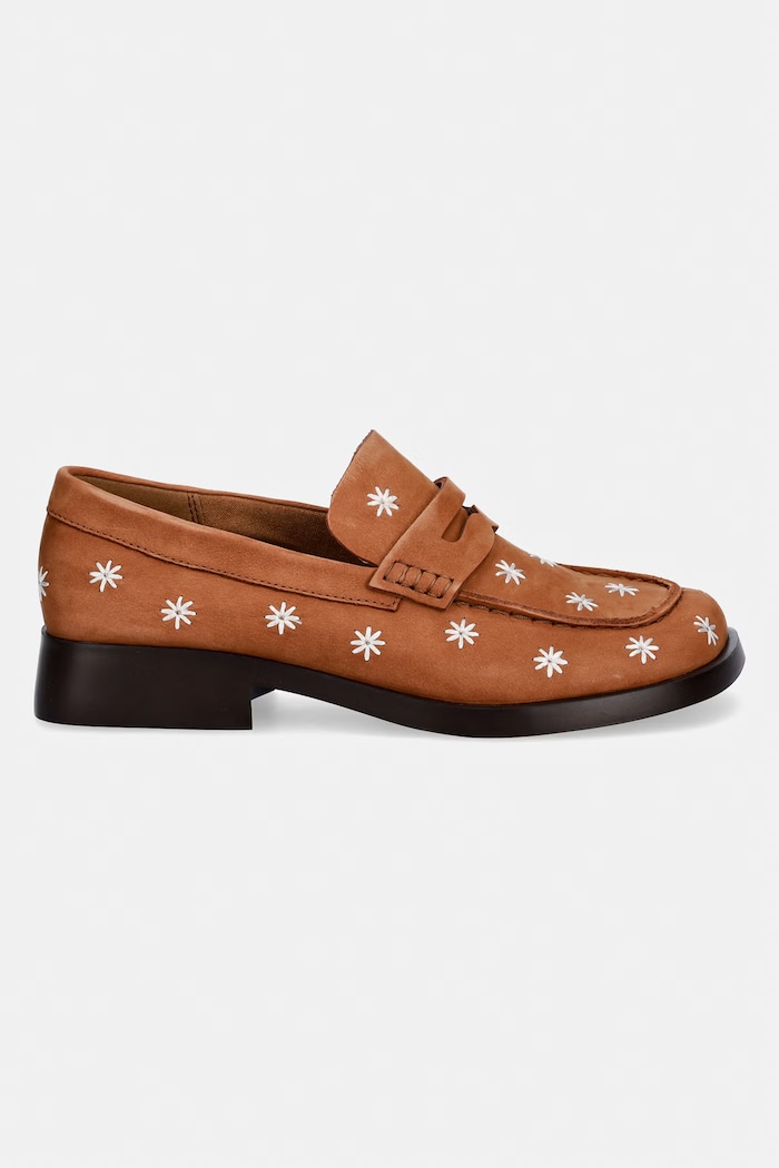 Camper mokasyny zamszowe Donna K201937.001 brązowy SS26