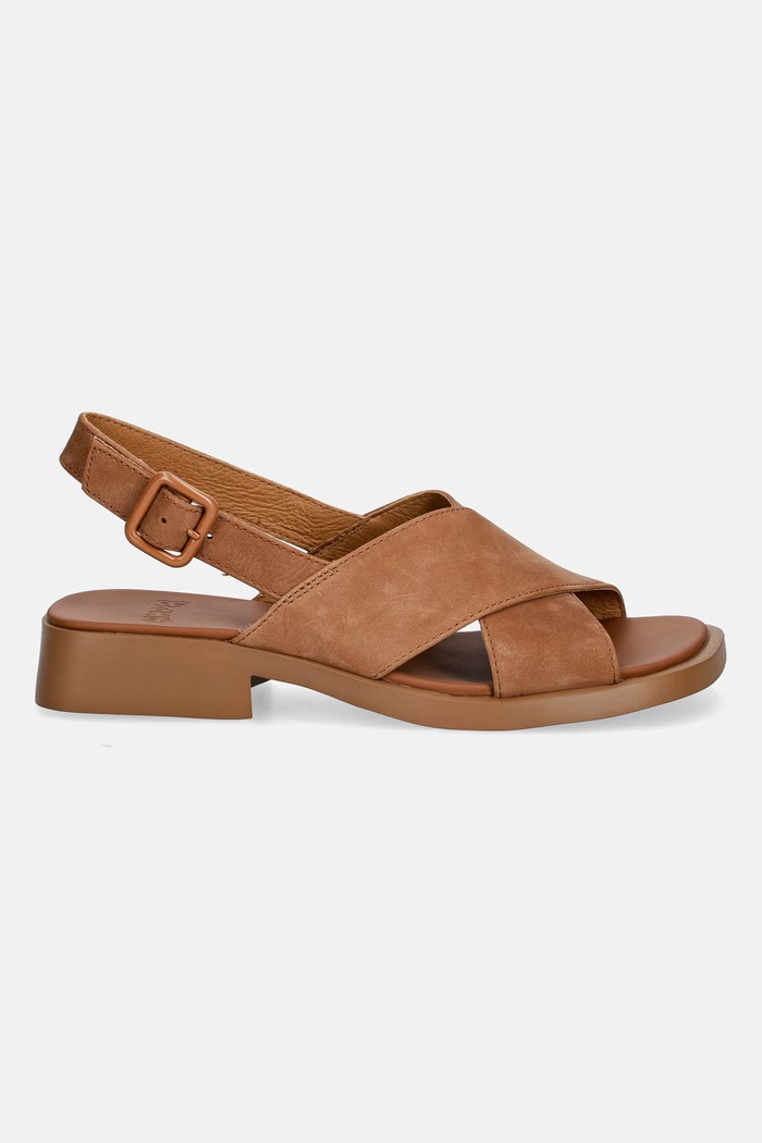 Sandali iz semiša Camper Dana K201600.008 rjava SS26