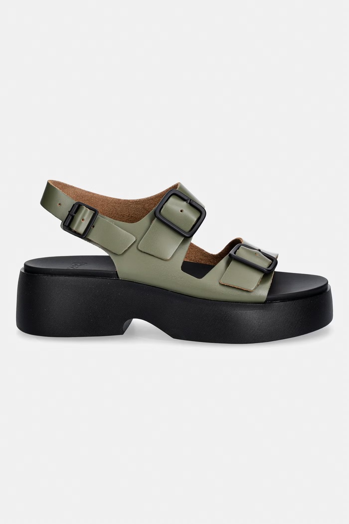 Usnjeni sandali Camper Tasha K201712.004 zelena SS26