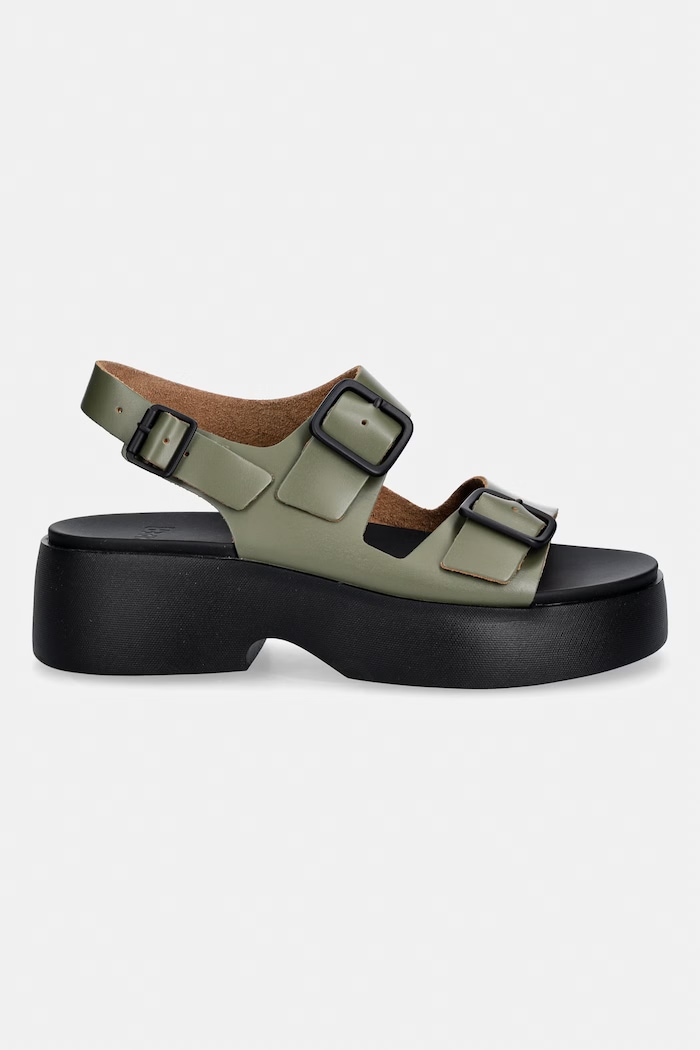 Usnjeni sandali Camper Tasha K201712.004 zelena SS26
