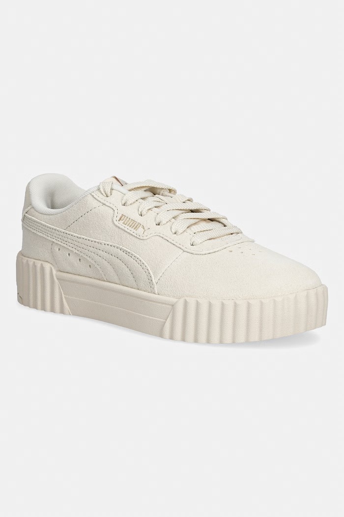 Puma sneakersy zamszowe Carina 3.0 pozostałe beżowy 400721