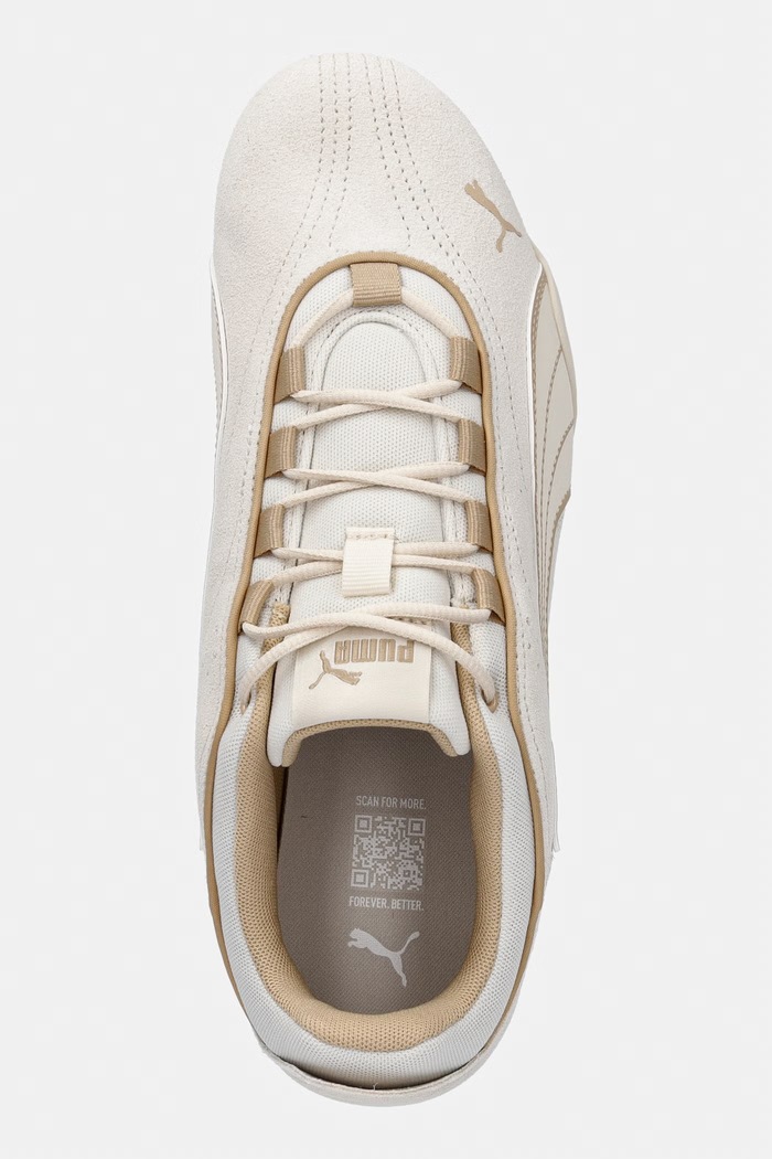 Puma CATCH SOLEIL Tenisice za žene od brušene kože bež 403955