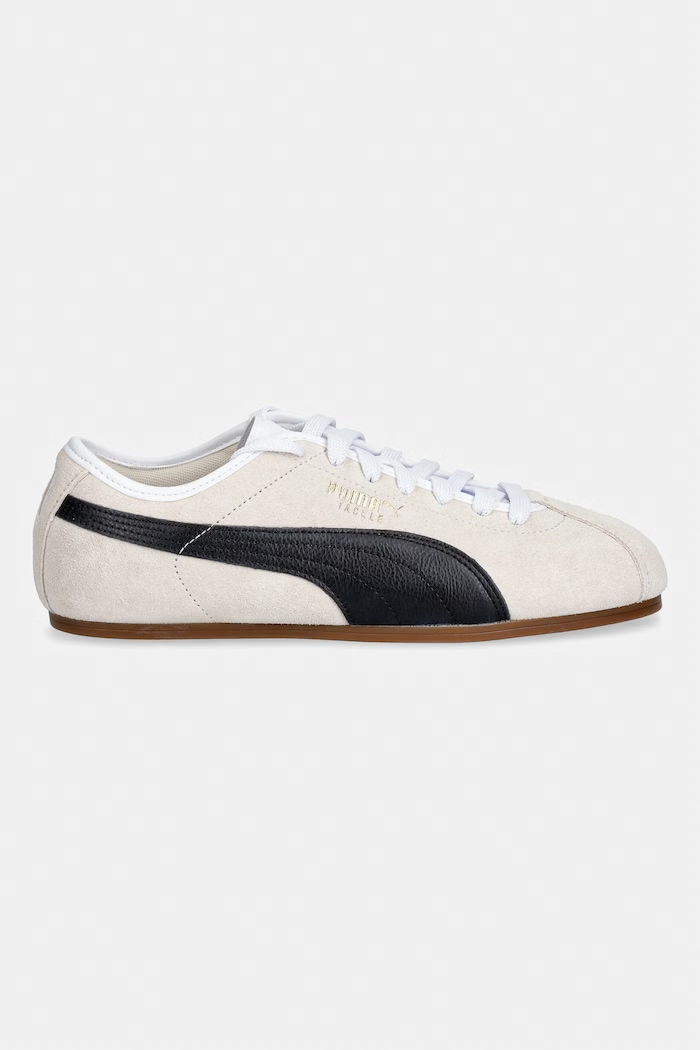 Puma sneakers din piele intoarsă Tackle 404456 bej SS26