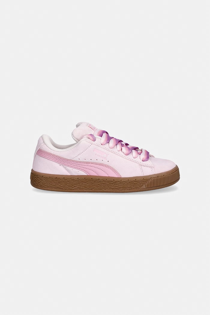 Puma sneakersy zamszowe Suede XL Fat Laces 405480 różowy SS26
