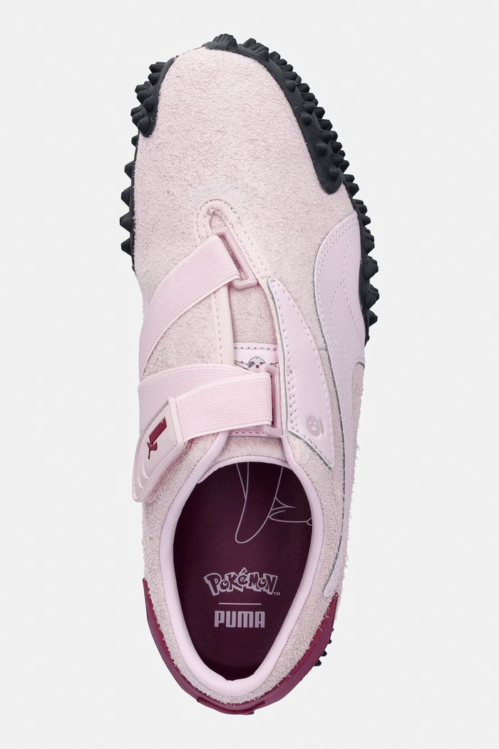Puma Mostro ESPEON Pokemon маратонки дамски от велур розов 407010