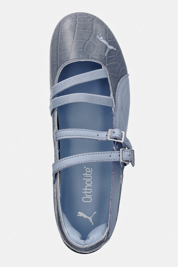 Balerini din piele Speedcat Ballet Croc Puma 405327 albastru