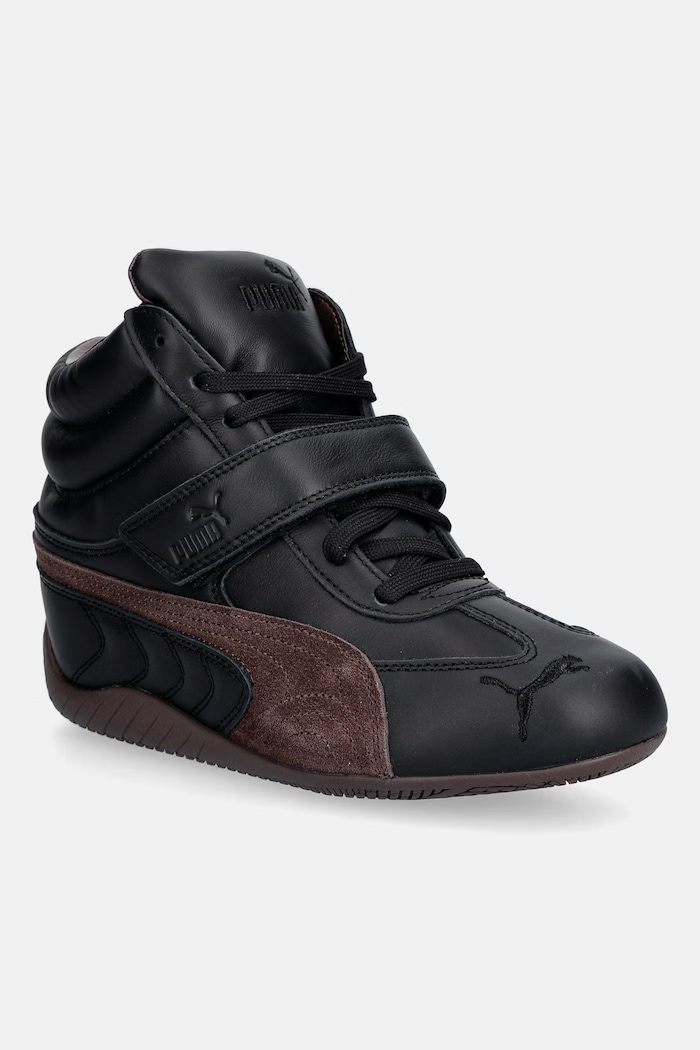 Puma Speedcat Wedge sneakersy damskie skórzane czarny 408120