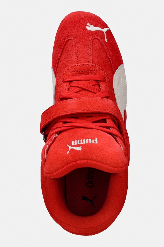 Puma Speedcat Wedge sneakersy damskie zamszowe czerwony 408119
