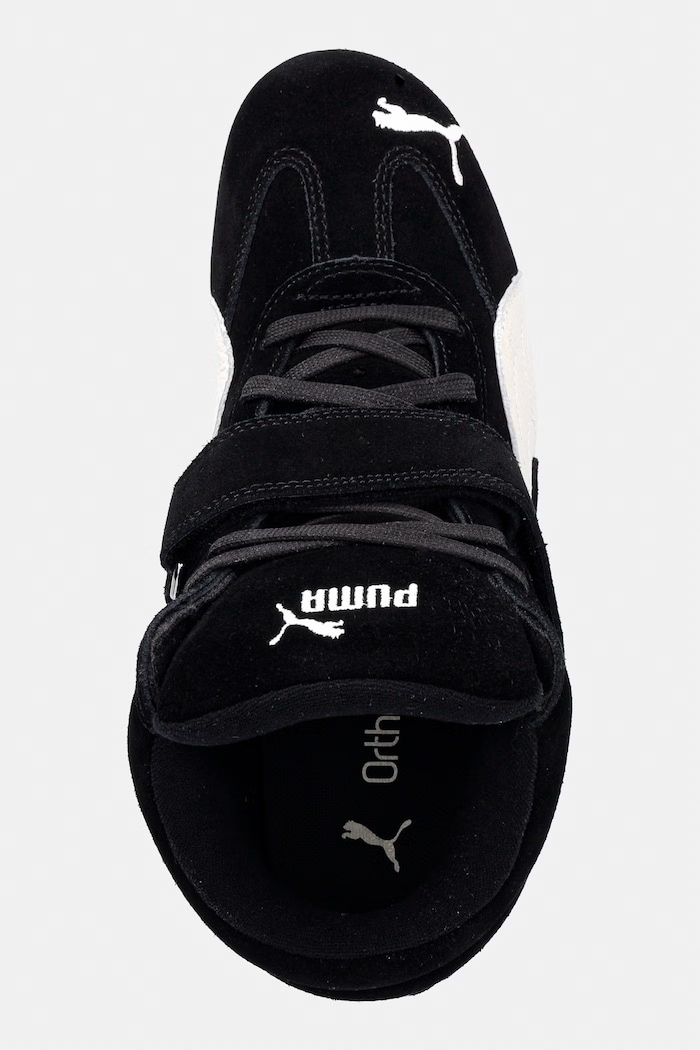 Puma Speedcat Wedge sneakersy na koturnie damskie zamszowe czarny 408119