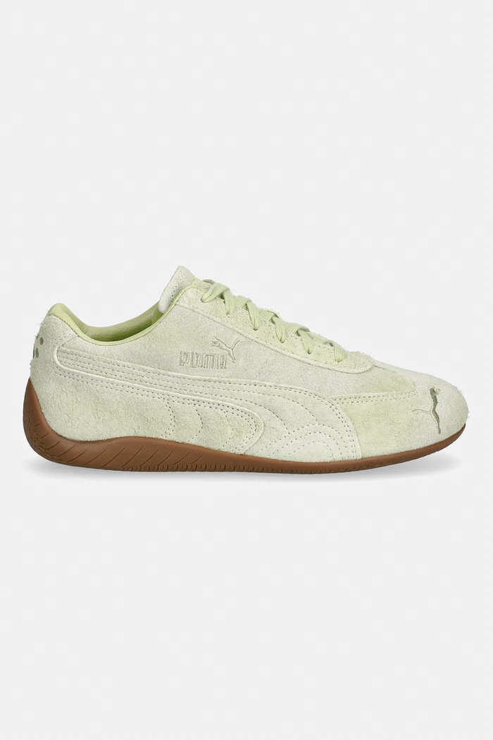 Puma Speedcat Danielle Cathari sneakers pentru femei din piele întoarsă 406652 verde SS26
