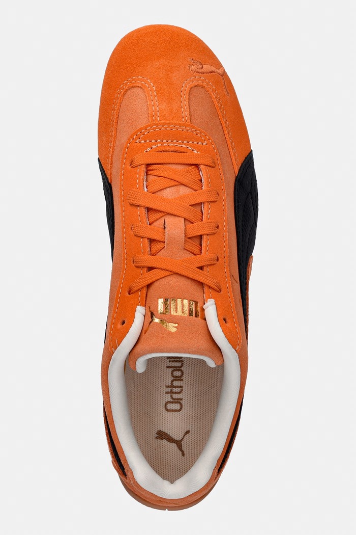 Puma Speedcat sneakersy damskie zamszowe pomarańczowy 406329.D