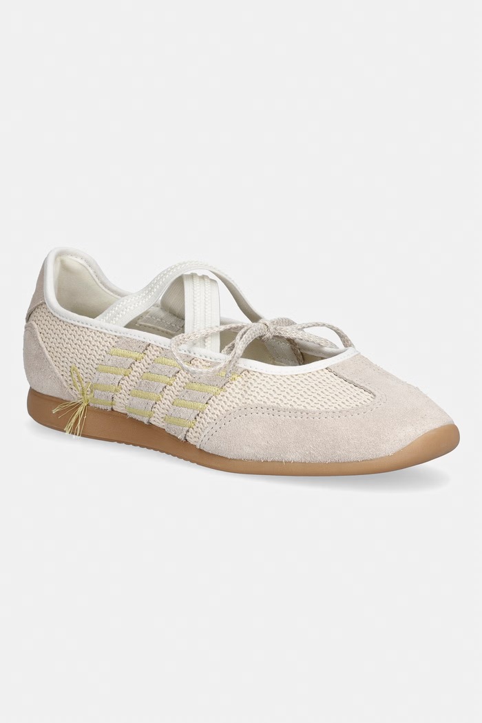 adidas baleriny Barreda Mary Jane tekstylny beżowy KI3380