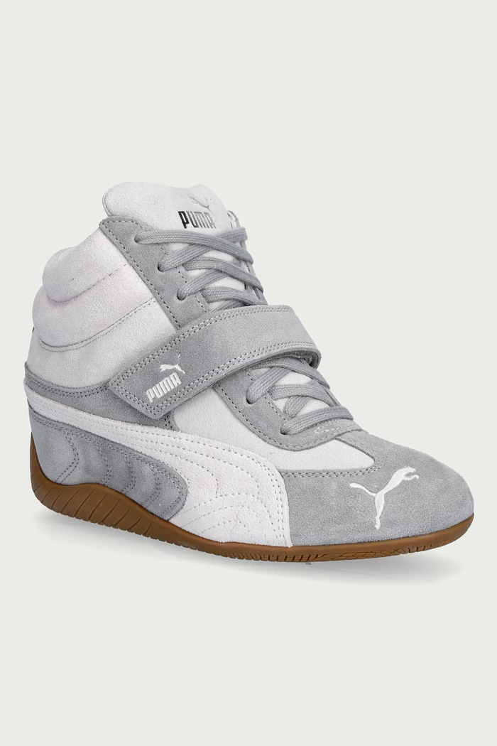 Puma Speedcat Wedge sneakersy damskie zamszowe szary 407878