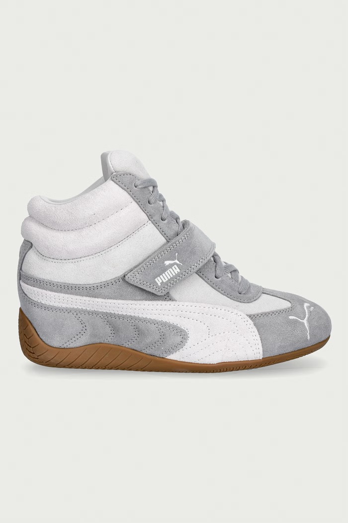 Puma Speedcat Wedge sneakersy damskie zamszowe 407878 szary SS26