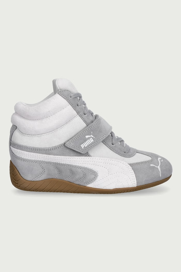 Puma Speedcat Wedge sneakersy damskie zamszowe 407878 szary SS26