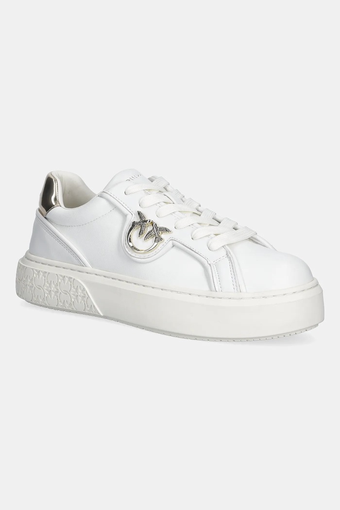 Kožené tenisky Pinko Yoko 06 imitace kůže bílá SS0041.P087.Z1B