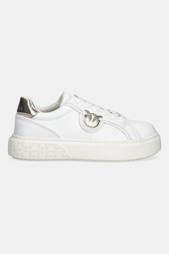 Kožené tenisky Pinko Yoko 06 SS0041.P087.Z1B bílá SS26