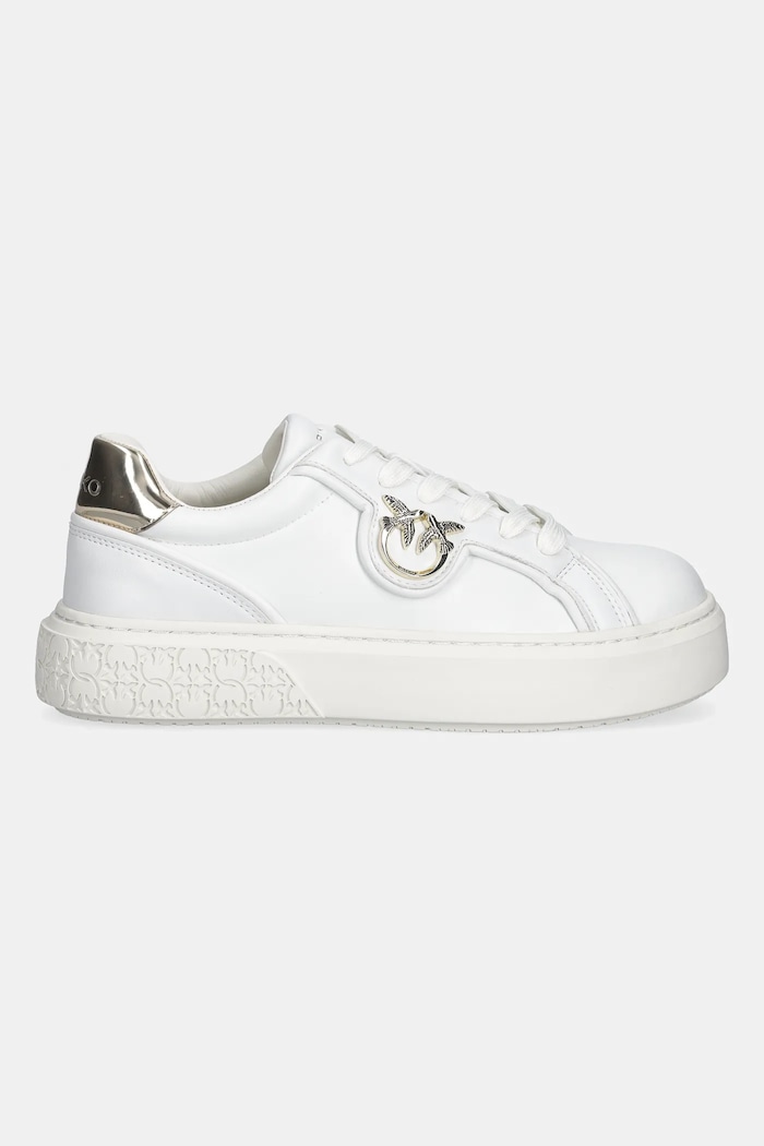 Kožené tenisky Pinko Yoko 06 SS0041.P087.Z1B bílá SS26