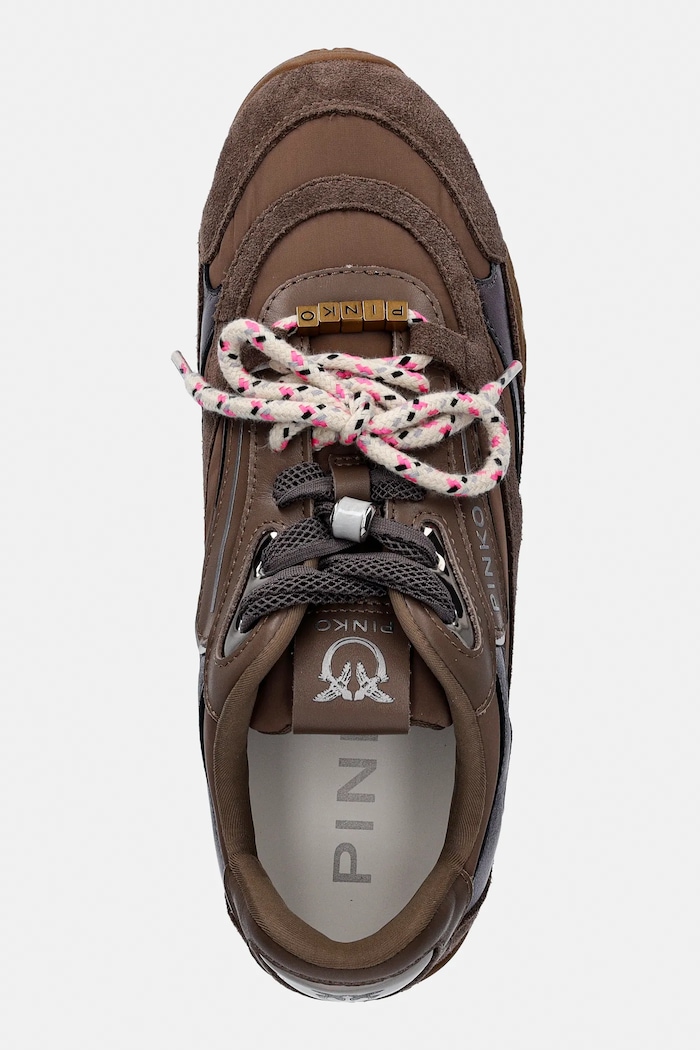 Pinko sneakersy Yulia 01 brązowy SS0185.P076.L72