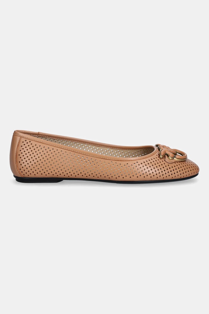 Kožené balerínky Pinko Max 11 SD0457.P003.Q61 hnedá SS26