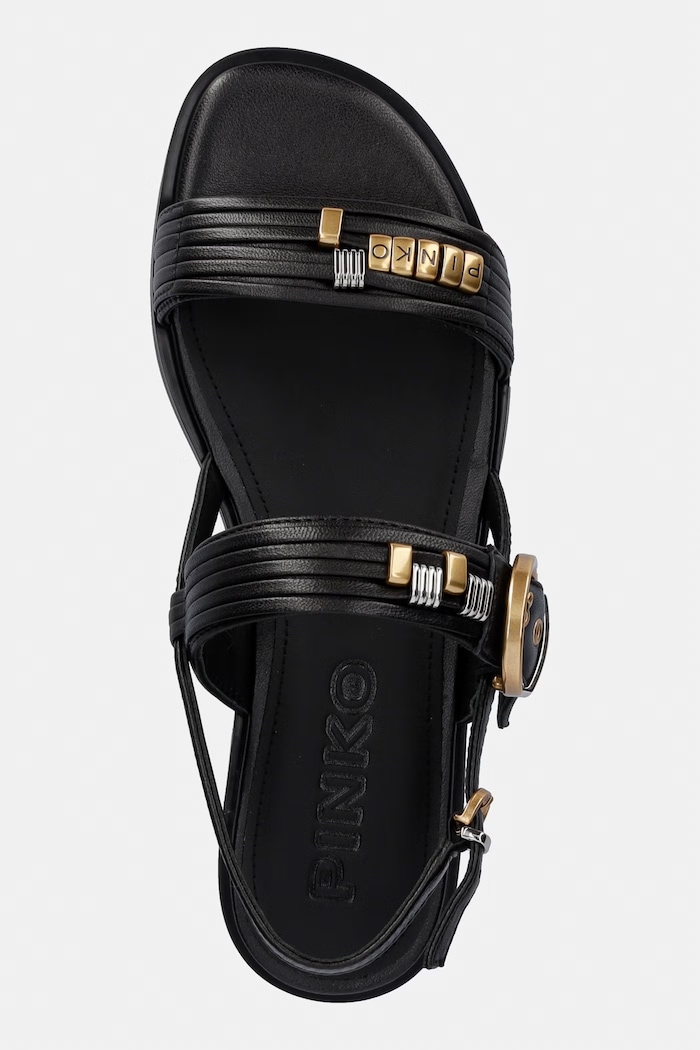 Pinko sandále dámske kožené Milly 08 čierna SD0467.P003.Z99