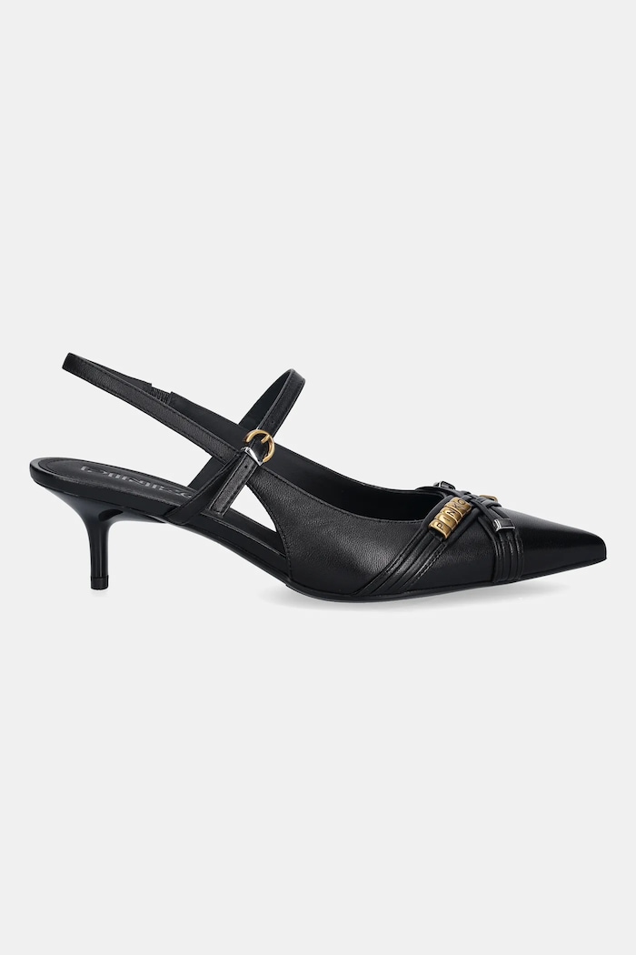 Шкіряні туфлі Pinko Gloria 18 SD0489.P003.Z99 чорний SS26