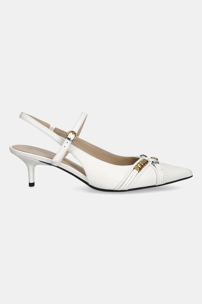 Δερμάτινες γόβες Pinko Gloria 18 SD0489.P003.Z12 μπεζ SS26
